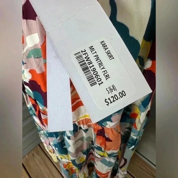 Soft Surroundings Kara Floral Maxi Skirt Sz S - Picture 6 of 10